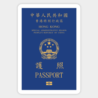 Hong Kong passport Magnet